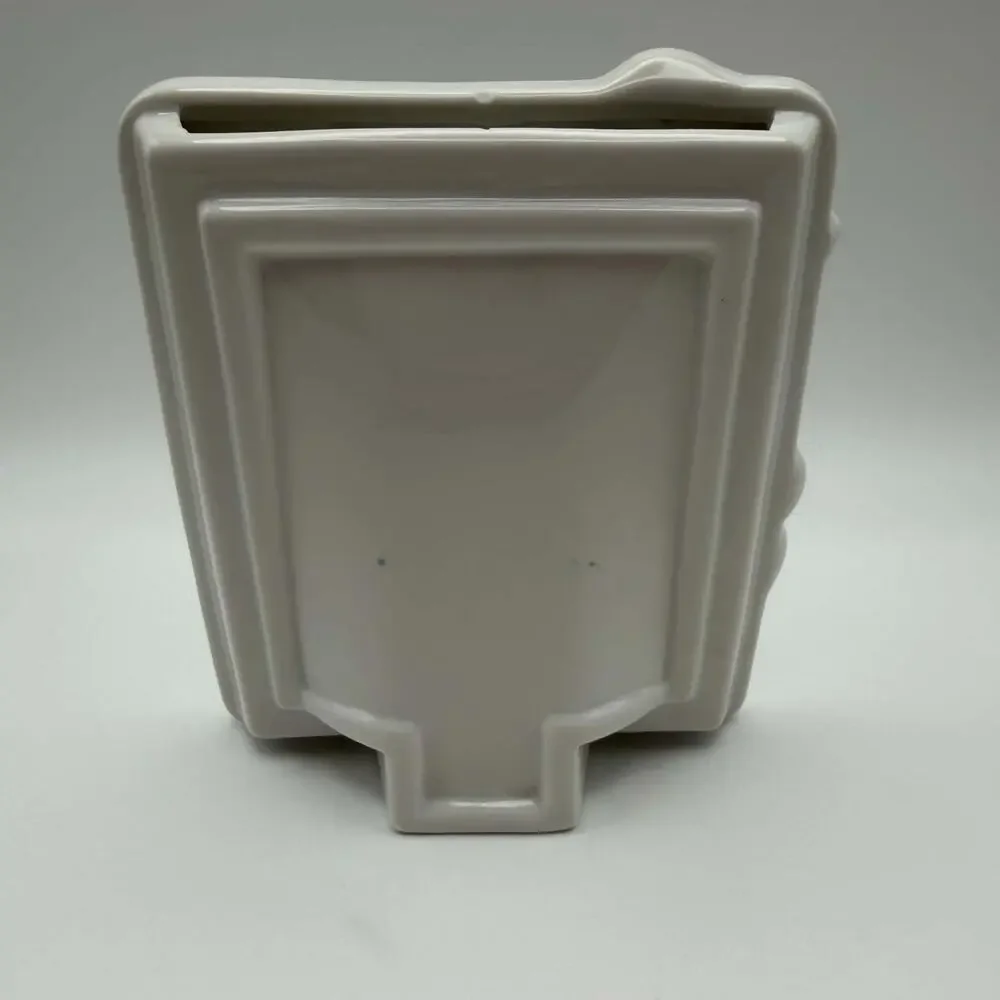 Vintage 3D Porcelain Tabletop Photo Frame Pink Purple Iris Flowers Butterflies